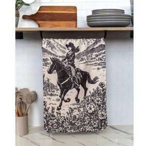 Loom Loom Meadow Cowgirl Tea Towel